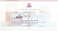 Desktop Screenshot of hooemadecards.com
